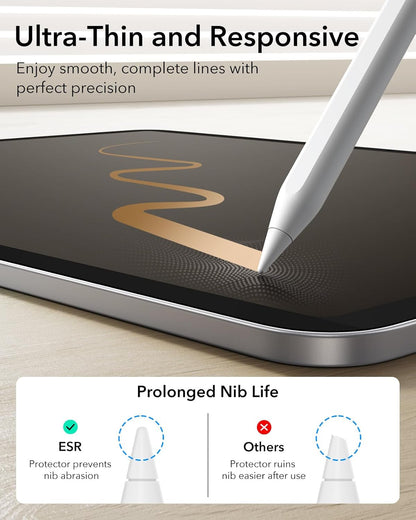 ESR iPad Air 11” Manyetik Paper-Feel Ekran Koruyucu – İnce & Tepkisel