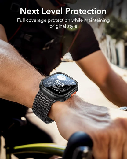 ESR Apple Watch Ultra 3/2/1 Kılıf 49 mm – Alüminyum, Armorite Cam, 2’li