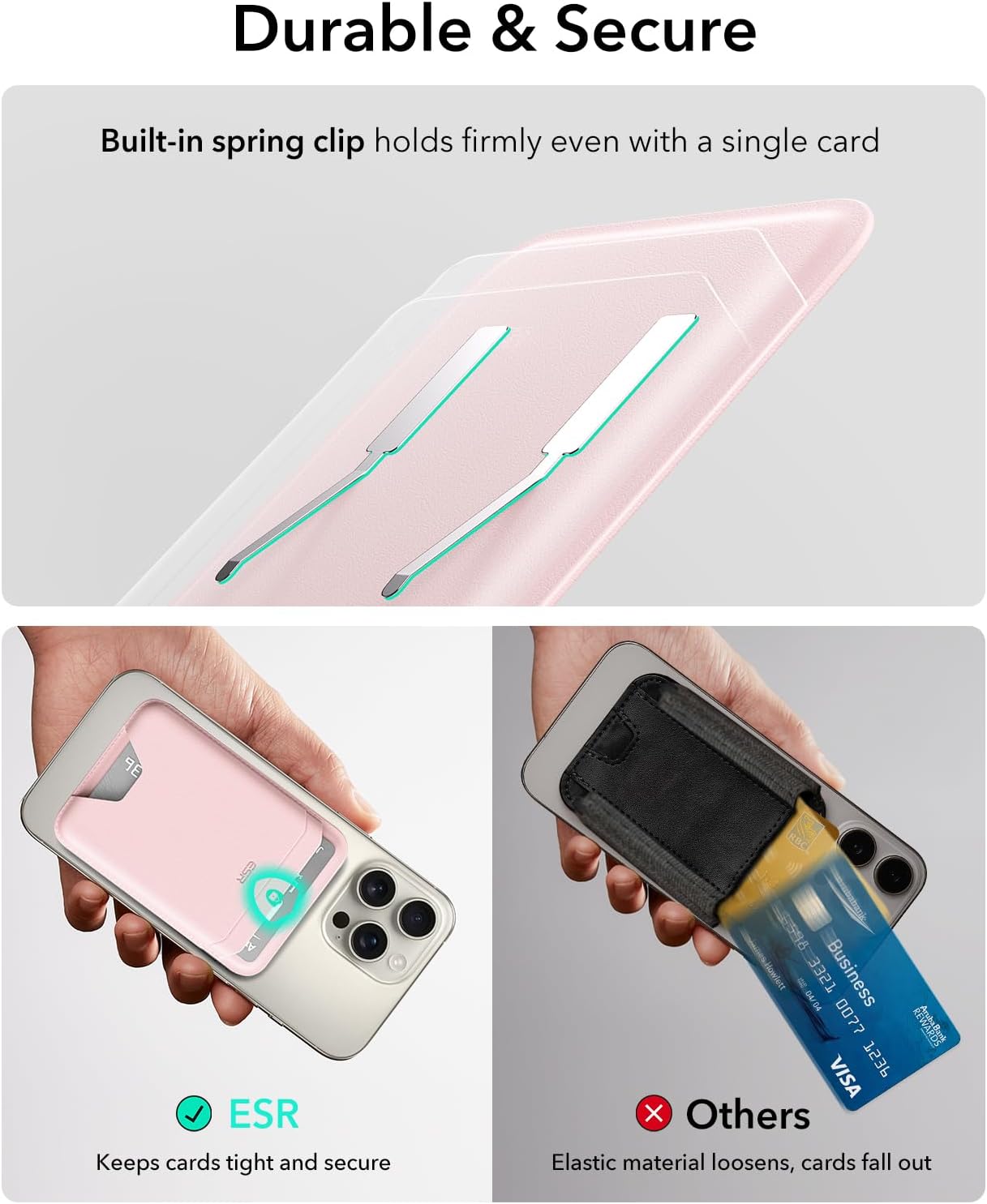 ESR MagSafe Kartlık Cüzdan – 5 Kart, RFID, Kompakt & Dayanıklı