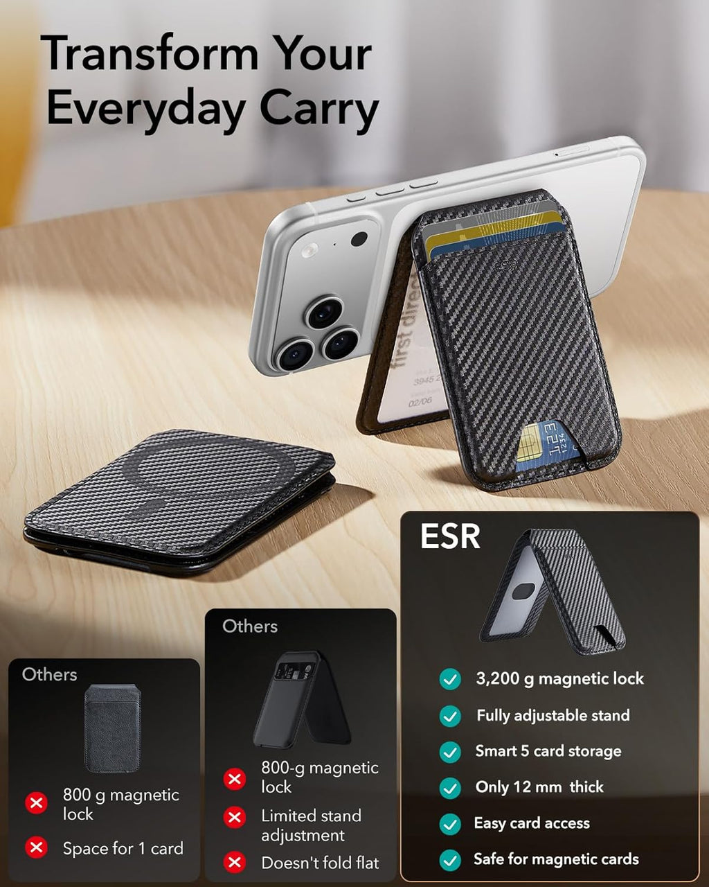 ESR HaloLock MagSafe Kartlık Cüzdan
