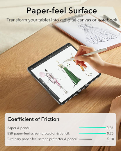 ESR iPad Air 11” Manyetik Paper-Feel Ekran Koruyucu – İnce & Tepkisel