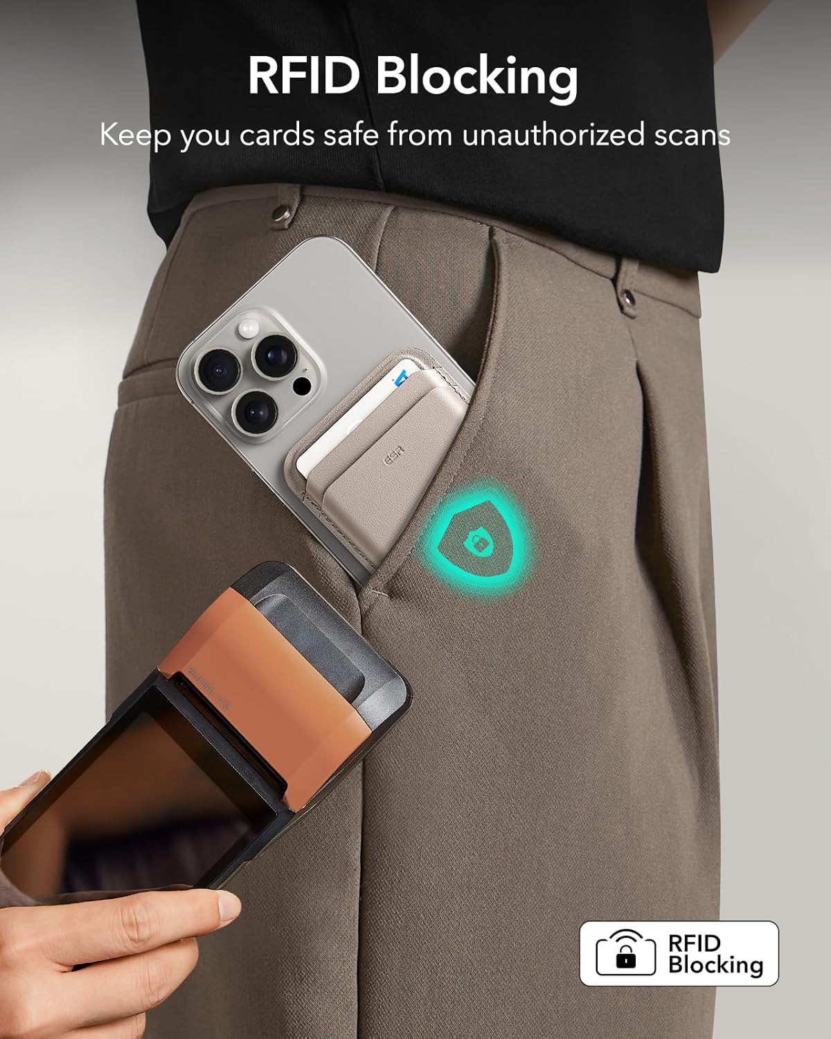 ESR MagSafe Kartlık Cüzdan – 5 Kart, RFID, Kompakt & Dayanıklı