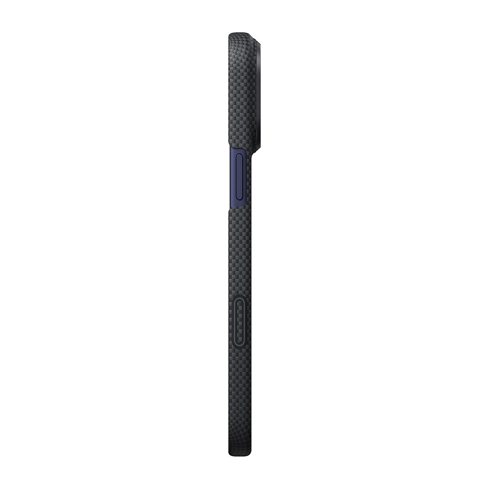 __vg|Siyah|1|741654367858-02|Apple iPhone 17 Pro Max Kılıf MagSafe Şarj Özellikli Lumintex Teknolojili Fosforlu Aramid Karbon Fiber Pitaka Tactile Woven Aries Serisi Kapak