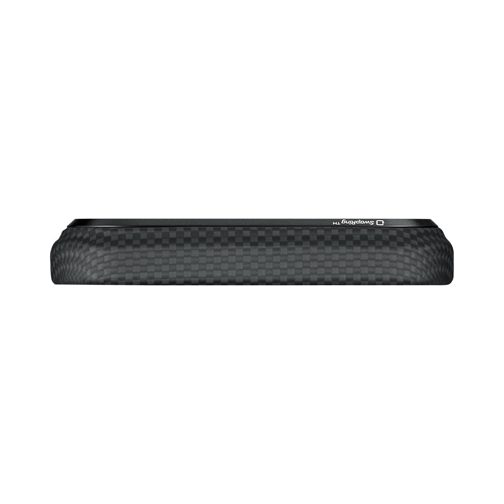 __vg|Siyah|3|741654367858-04|Apple iPhone 17 Pro Max Kılıf MagSafe Şarj Özellikli Lumintex Teknolojili Fosforlu Aramid Karbon Fiber Pitaka Tactile Woven Aries Serisi Kapak
