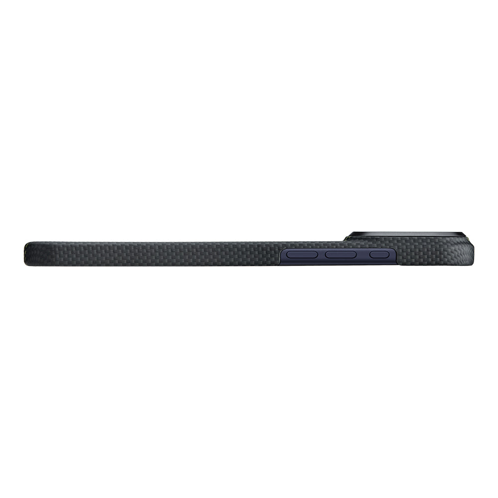 __vg|Siyah|6|741654367858-07|Apple iPhone 17 Pro Max Kılıf MagSafe Şarj Özellikli Lumintex Teknolojili Fosforlu Aramid Karbon Fiber Pitaka Tactile Woven Aries Serisi Kapak