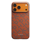 __vg|Mavi-Turuncu|0|741654368787-01|Apple iPhone 17 Pro Max Kılıf MagSafe Şarj Özellikli Aramid Karbon Fiber Pitaka Tactile Woven Monogram Serisi Kapak
