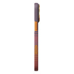 __vg|Turuncu-Kırmızı|2|741654369579-03|Apple iPhone 17 Pro Max Kılıf MagSafe Şarj Özellikli Aramid Karbon Fiber Pitaka Sunset 2.0 California Dream Serisi Kapak
