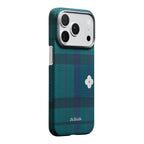 __vg|Mavi|1|741654369630-02|Apple iPhone 17 Pro Max Kılıf MagSafe Şarj Özellikli Aramid Karbon Fiber Pitaka Flora in Grid Serisi Kapak