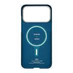 __vg|Mavi|3|741654369630-04|Apple iPhone 17 Pro Max Kılıf MagSafe Şarj Özellikli Aramid Karbon Fiber Pitaka Flora in Grid Serisi Kapak