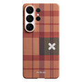 __vg|Kahverengi|0|741654369661-01|Galaxy S26 Ultra Kılıf M-safe Şarj Özellikli Aramid Karbon Fiber Pitaka Flora in Grid Serisi Kapak