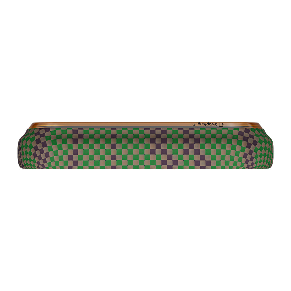 __vg|Yeşil-Mor|2|741654370490-03|Apple iPhone 17 Pro Max Kılıf MagSafe Şarj Özellikli Aramid Karbon Fiber Pitaka Breath of Veins Serisi Kapak