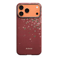 __vg|Kırmızı|0|741654370681-01|Apple iPhone 17 Pro Max Kılıf M-safe Şarj Özellikli Aramid Karbon Fiber Pitaka Sakura Hours Serisi Kapak
