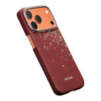__vg|Kırmızı|2|741654370681-03|Apple iPhone 17 Pro Max Kılıf MagSafe Şarj Özellikli Aramid Karbon Fiber Pitaka Sakura Hours Serisi Kapak