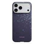 __vg|Mor|0|741654370698-01|Apple iPhone 17 Pro Max Kılıf MagSafe Şarj Özellikli Aramid Karbon Fiber Pitaka Sakura Hours Serisi Kapak