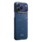 __vg|Lacivert|1|741654370704-02|Apple iPhone 17 Pro Max Kılıf MagSafe Şarj Özellikli Aramid Karbon Fiber Pitaka Sakura Hours Serisi Kapak