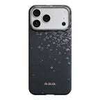 __vg|Siyah|0|741654370711-01|Apple iPhone 17 Pro Max Kılıf MagSafe Şarj Özellikli Aramid Karbon Fiber Pitaka Sakura Hours Serisi Kapak