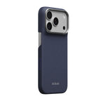 Apple iPhone 18 Pro Max Kılıf MagSafe Şarj Özellikli Aramid Karbon Fiber Pitaka Weaving Serisi Kapak - Lacivert