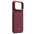 Apple iPhone 18 Pro Kılıf MagSafe Şarj Özellikli Aramid Karbon Fiber Pitaka Argyle Serisi Summa Kapak - Bordo