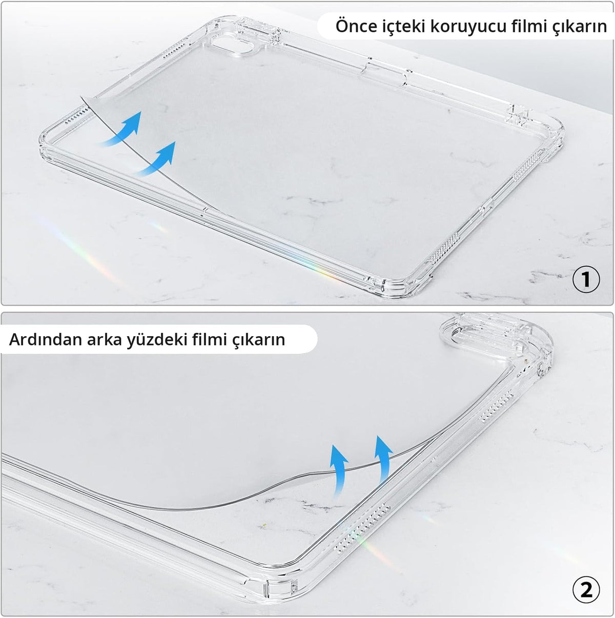 Koruyucu filmleri çıkarma