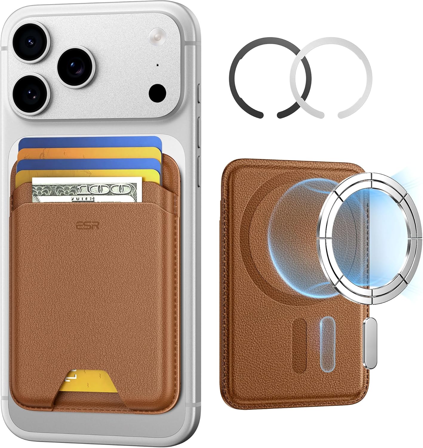 ESR MagSafe Kartlık Cüzdan – 5 Kart, RFID, Kompakt & Dayanıklı