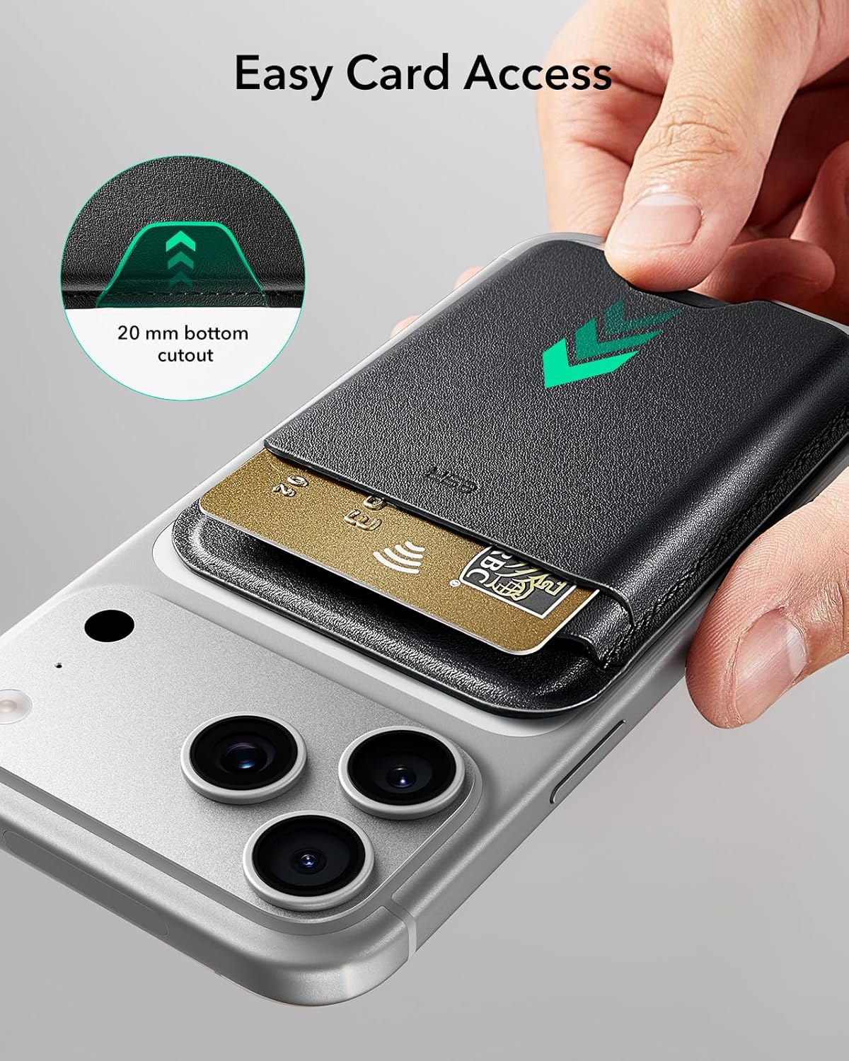 ESR MagSafe Kartlık Cüzdan – 5 Kart, RFID, Kompakt & Dayanıklı