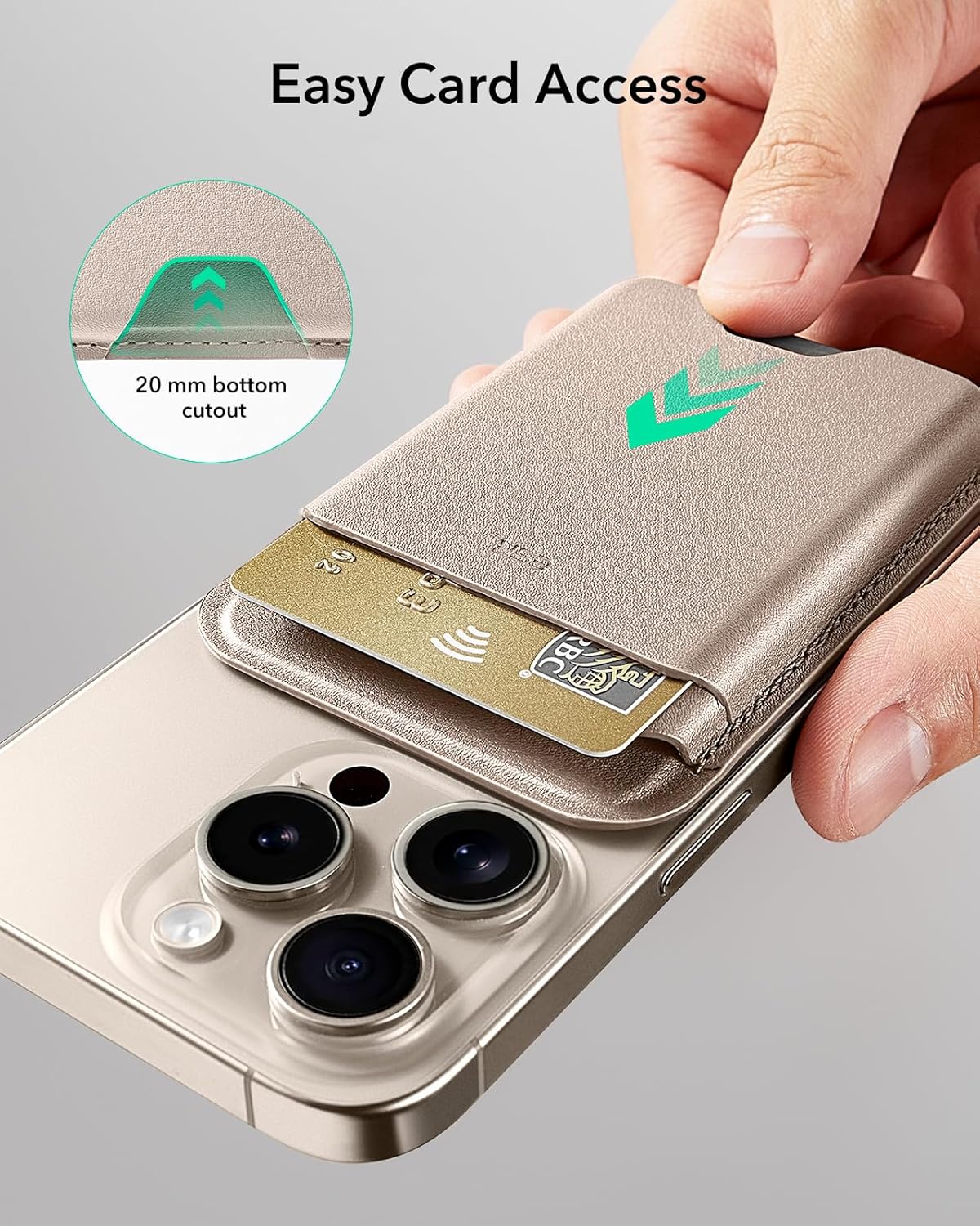 ESR MagSafe Kartlık Cüzdan – 5 Kart, RFID, Kompakt & Dayanıklı