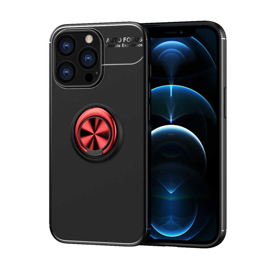 __vg|Siyah-Kırmızı|0|8680436608302-01|Apple iPhone 14 Pro Max Kılıf Gordonix Ravel Silikon Kapak