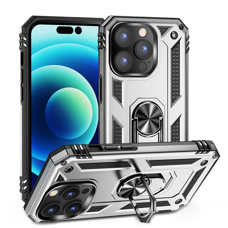 __vg|Gri|0|8680436610480-01|Apple iPhone 14 Pro Max Kılıf Gordonix Vega Kapak