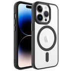 __vg|Siyah|0|8680436612118-01|Apple iPhone 14 Pro Max Kılıf Wireless Şarj Özellikli Gordonix Krom MagSafe Silikon Kapak