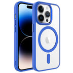 __vg|Mavi|0|8680436612149-01|Apple iPhone 14 Pro Max Kılıf Wireless Şarj Özellikli Gordonix Krom MagSafe Silikon Kapak