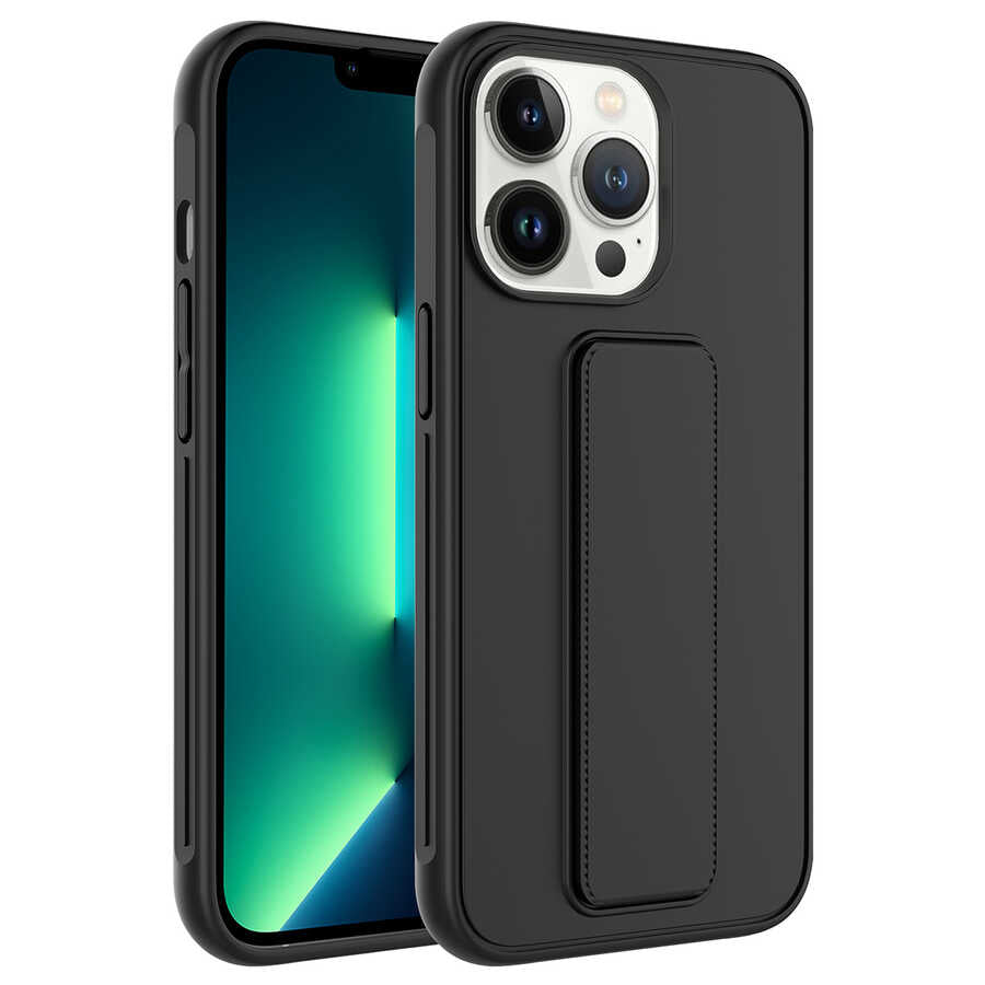 __vg|Siyah|0|8680436616598-01|Apple iPhone 14 Pro Max Kılıf Gordonix Qstand Kapak