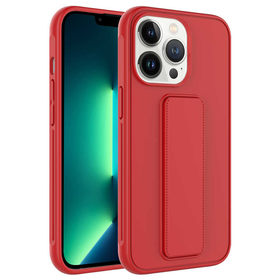 __vg|Kırmızı|0|8680436616611-01|Apple iPhone 14 Pro Max Kılıf Gordonix Qstand Kapak