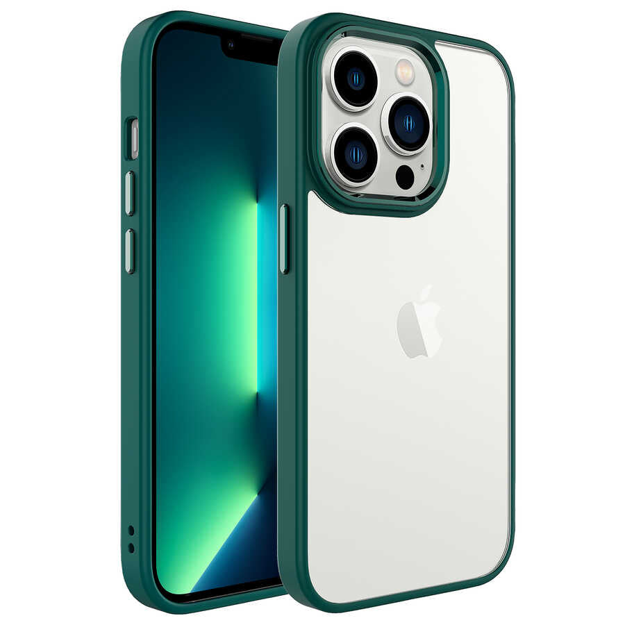 __vg|Koyu Yeşil|0|8680436618882-01|Apple iPhone 14 Pro Max Kılıf Gordonix Krom Kapak