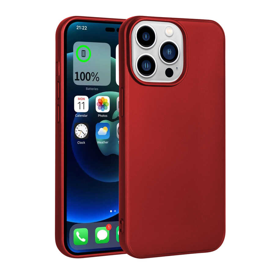 __vg|Kırmızı|0|8680436622865-01|Apple iPhone 14 Pro Max Kılıf Gordonix Premier Silikon Kapak