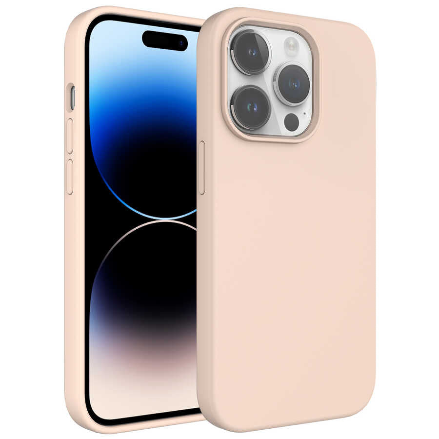 __vg|Pembe Açık|0|8680436623145-01|Apple iPhone 14 Pro Max Kılıf Sıvı Teknolojili Silinebilir Sert Gordonix Kivi Kapak