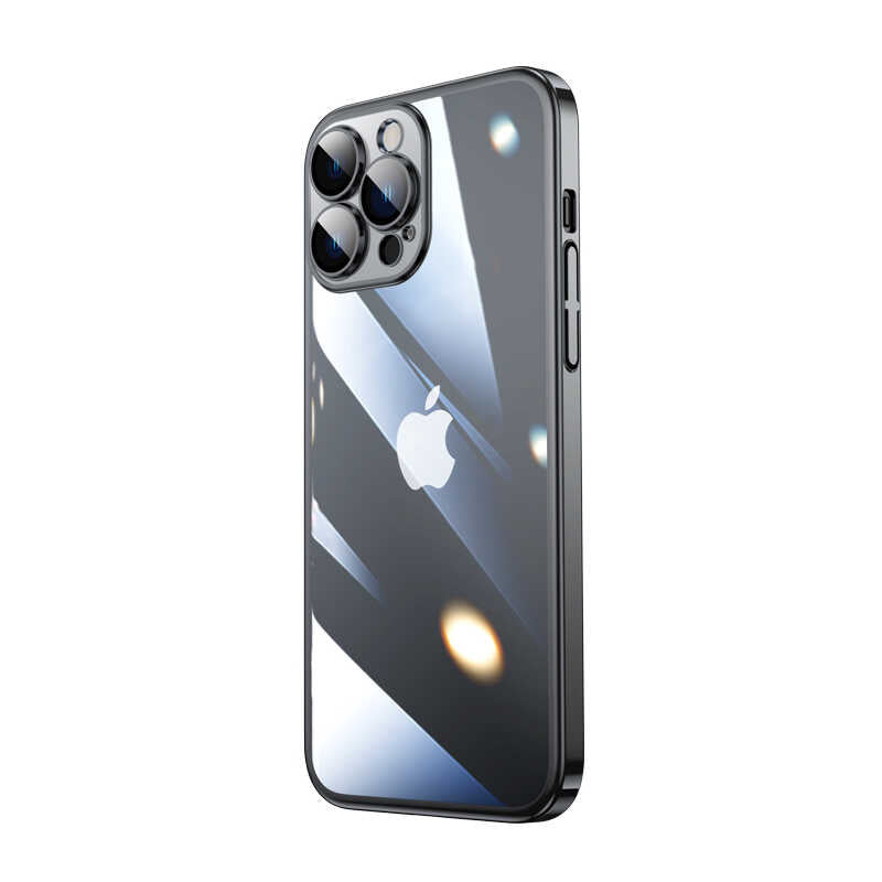 __vg|Siyah|0|8680436623558-01|Apple iPhone 14 Pro Max Kılıf Sert PC Renkli Çerçeveli Gordonix Riksos Kapak