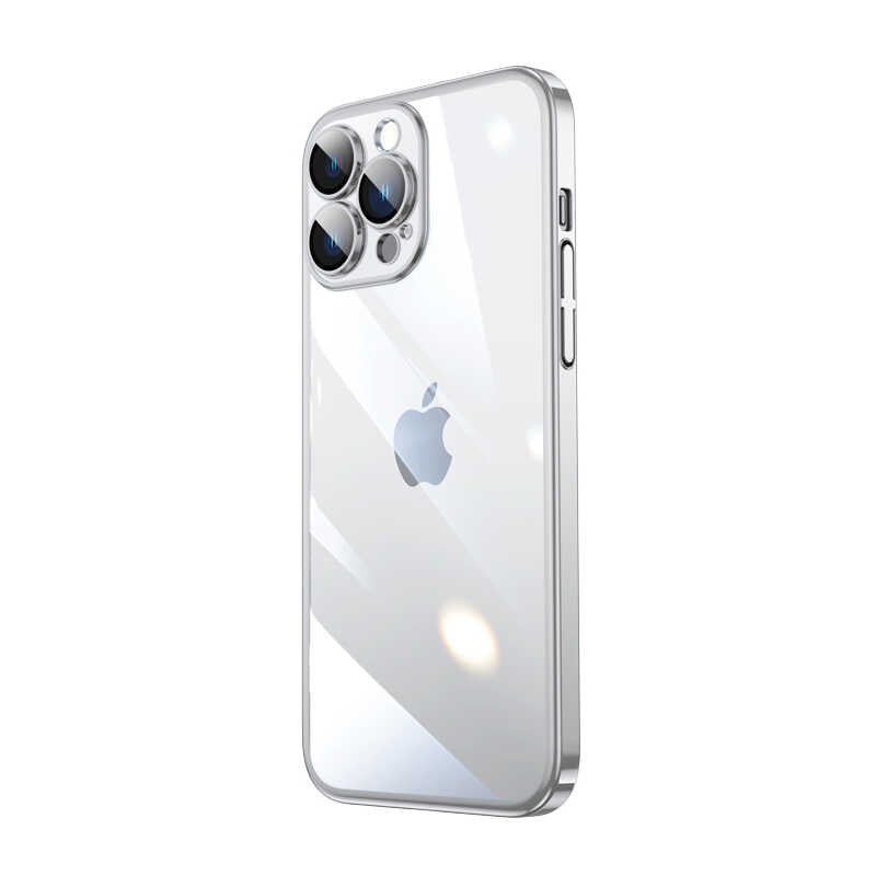 __vg|Gümüş|0|8680436623565-01|Apple iPhone 14 Pro Max Kılıf Sert PC Renkli Çerçeveli Gordonix Riksos Kapak