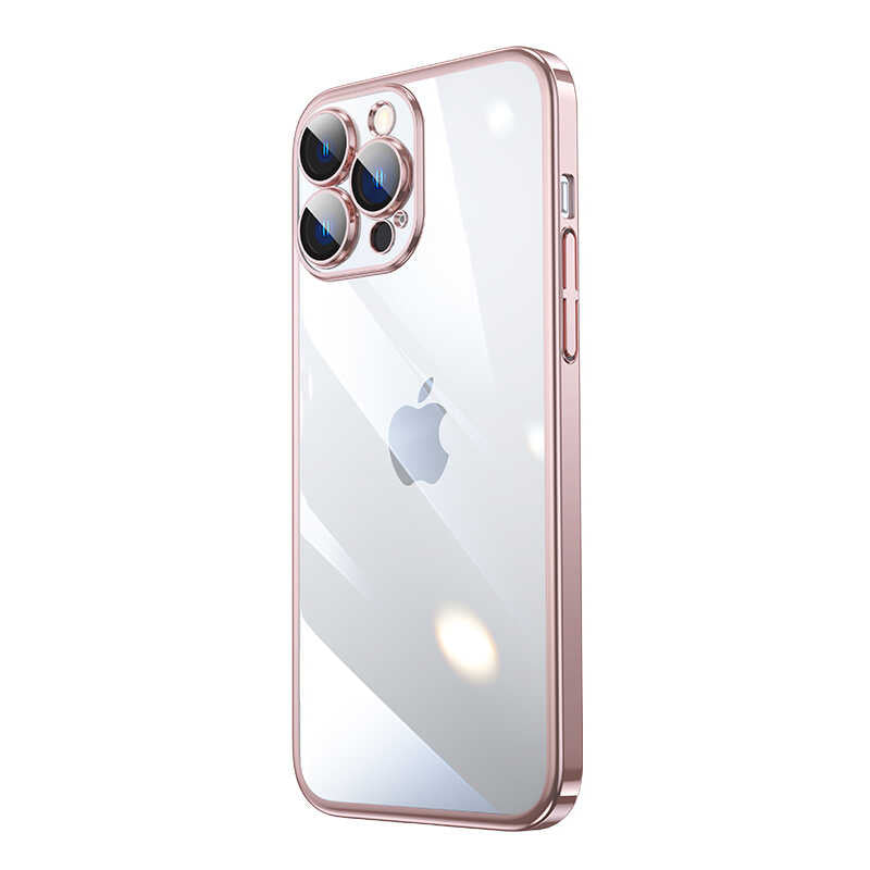 __vg|Rose Gold|0|8680436623596-01|Apple iPhone 14 Pro Max Kılıf Sert PC Renkli Çerçeveli Gordonix Riksos Kapak