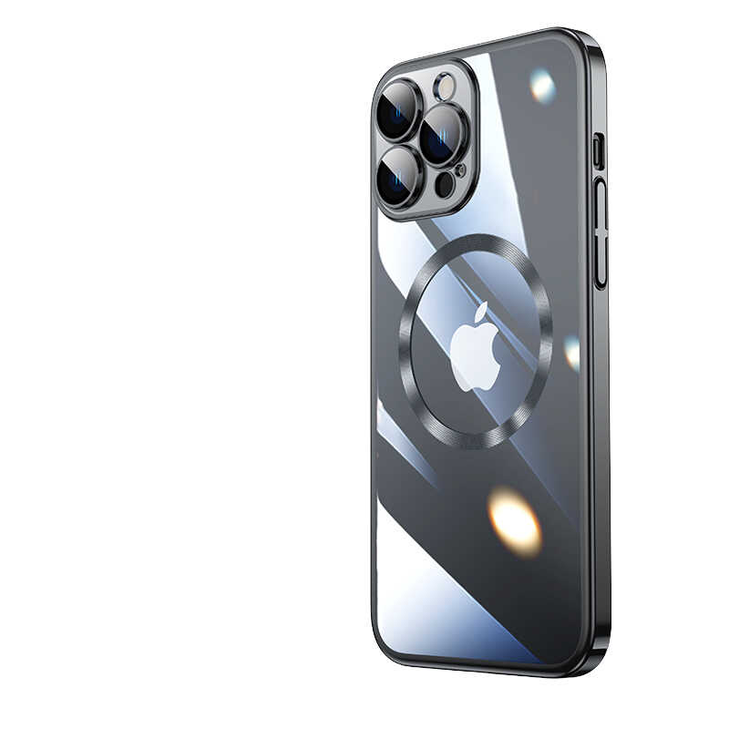 __vg|Siyah|0|8680436624418-01|Apple iPhone 14 Pro Max Kılıf Wireless Şarj Özellikli Sert PC Gordonix Riksos MagSafe Kapak