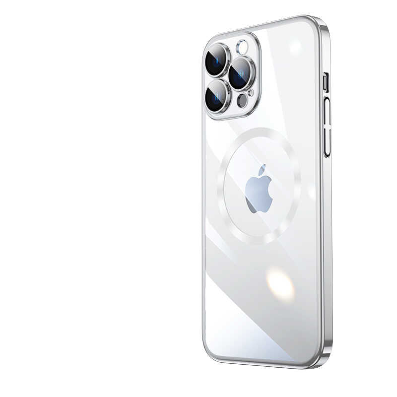 __vg|Gümüş|0|8680436624425-01|Apple iPhone 14 Pro Max Kılıf Wireless Şarj Özellikli Sert PC Gordonix Riksos MagSafe Kapak