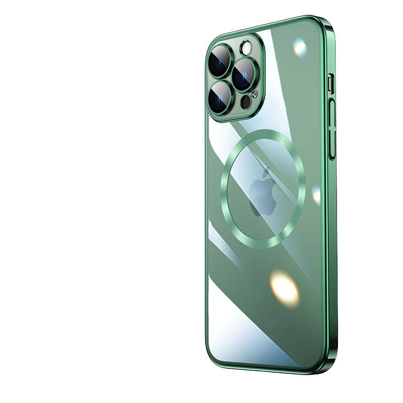 __vg|Koyu Yeşil|0|8680436624463-01|Apple iPhone 14 Pro Max Kılıf Wireless Şarj Özellikli Sert PC Gordonix Riksos MagSafe Kapak