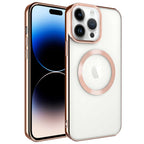 __vg|Rose Gold|0|8680436625743-01|Apple iPhone 14 Pro Max Kılıf MagSafe Wireless Şarj Özellikli Gordonix Setro Silikon