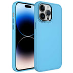 __vg|Sierra Mavi|0|8680436632031-01|Apple iPhone 14 Pro Max Kılıf Metal Çerçeve ve Buton Tasarımlı Silikon Gordonix Luna Kapak