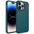 __vg|Koyu Yeşil|0|8680436632048-01|Apple iPhone 14 Pro Max Kılıf Metal Çerçeve ve Buton Tasarımlı Silikon Gordonix Luna Kapak