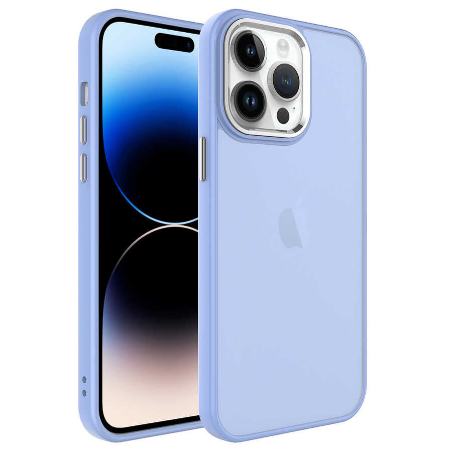 __vg|Lila|0|8680436636237-01|Apple iPhone 14 Pro Max Kılıf Buzlu Sert PC Gordonix May Kapak