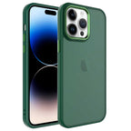 __vg|Koyu Yeşil|0|8680436636268-01|Apple iPhone 14 Pro Max Kılıf Buzlu Sert PC Gordonix May Kapak