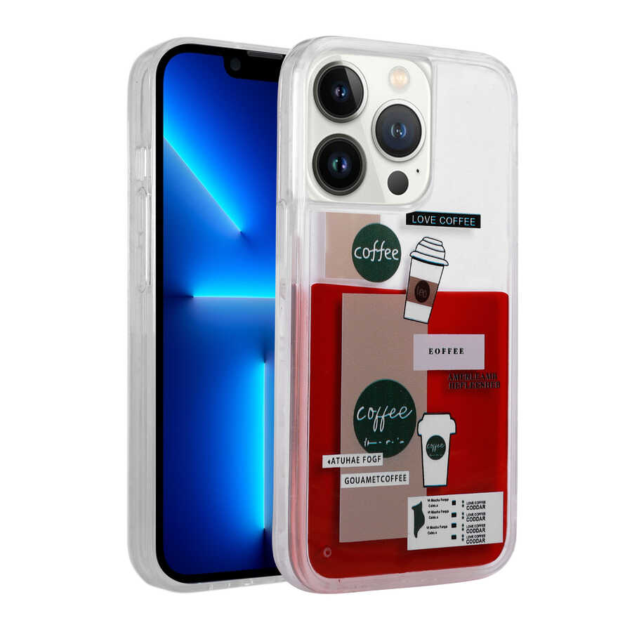 __vg|NO1|0|8680436639245-01|Apple iPhone 14 Pro Max Kılıf Desenli Sıvılı Gordonix Drink Silikon Kapak