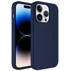 __vg|Lacivert|0|8680436640876-01|Apple iPhone 14 Pro Max Kılıf MagSafe Wireless Şarj Özellikli Pastel Renk Silikon Gordonix Plas Kapak