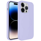 __vg|Lila|0|8680436640883-01|Apple iPhone 14 Pro Max Kılıf MagSafe Wireless Şarj Özellikli Pastel Renk Silikon Gordonix Plas Kapak