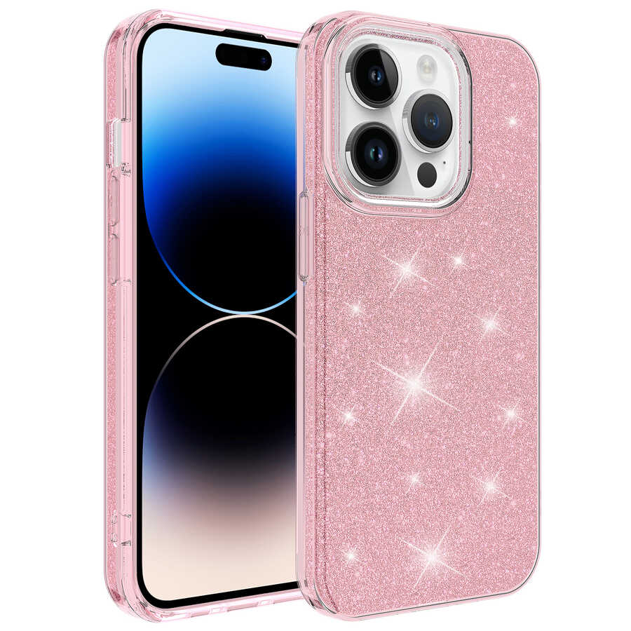 __vg|Pembe|0|8680436642139-01|Apple iPhone 14 Pro Max Kılıf Gordonix Shining Silikon